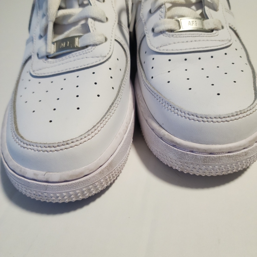 Nike Air Force 1 Low Casual White Shoes, Y7 Women 8.5 Men 7 - Picture 5 of 12